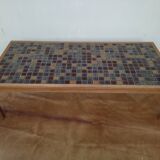 Wooden and ceramic coffee table