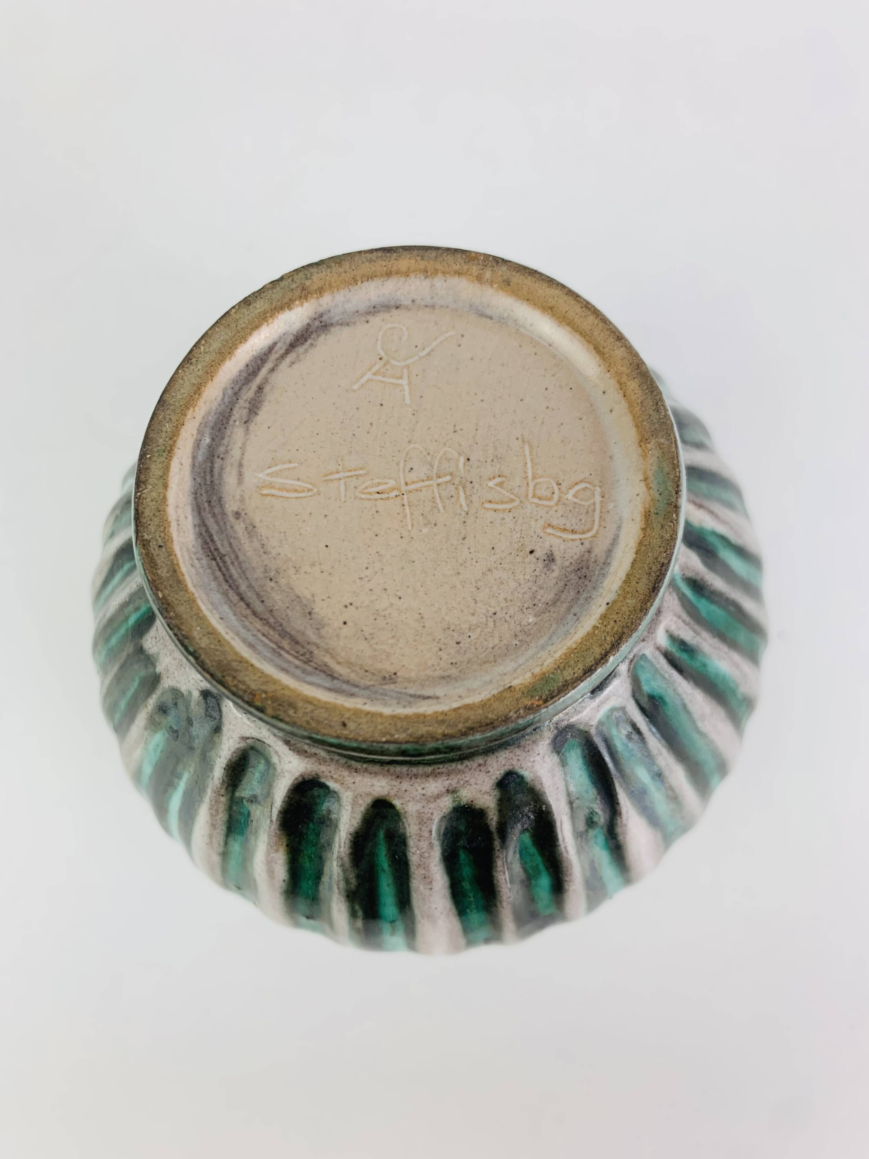 Vintage ceramic vase Steffisburg Switzerland