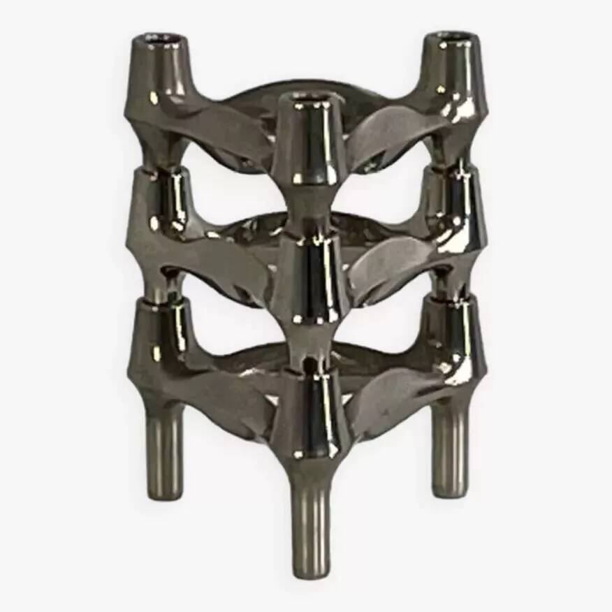 Set of 3 Nagel Candle Holders