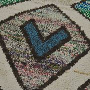 Handwoven Turkish Recycled Boho Rug 92 cm x 293 cm