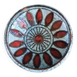 Glazed ceramic bowl signed Hôpital Cantonal Genève 1969