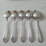 Small silver metal spoons