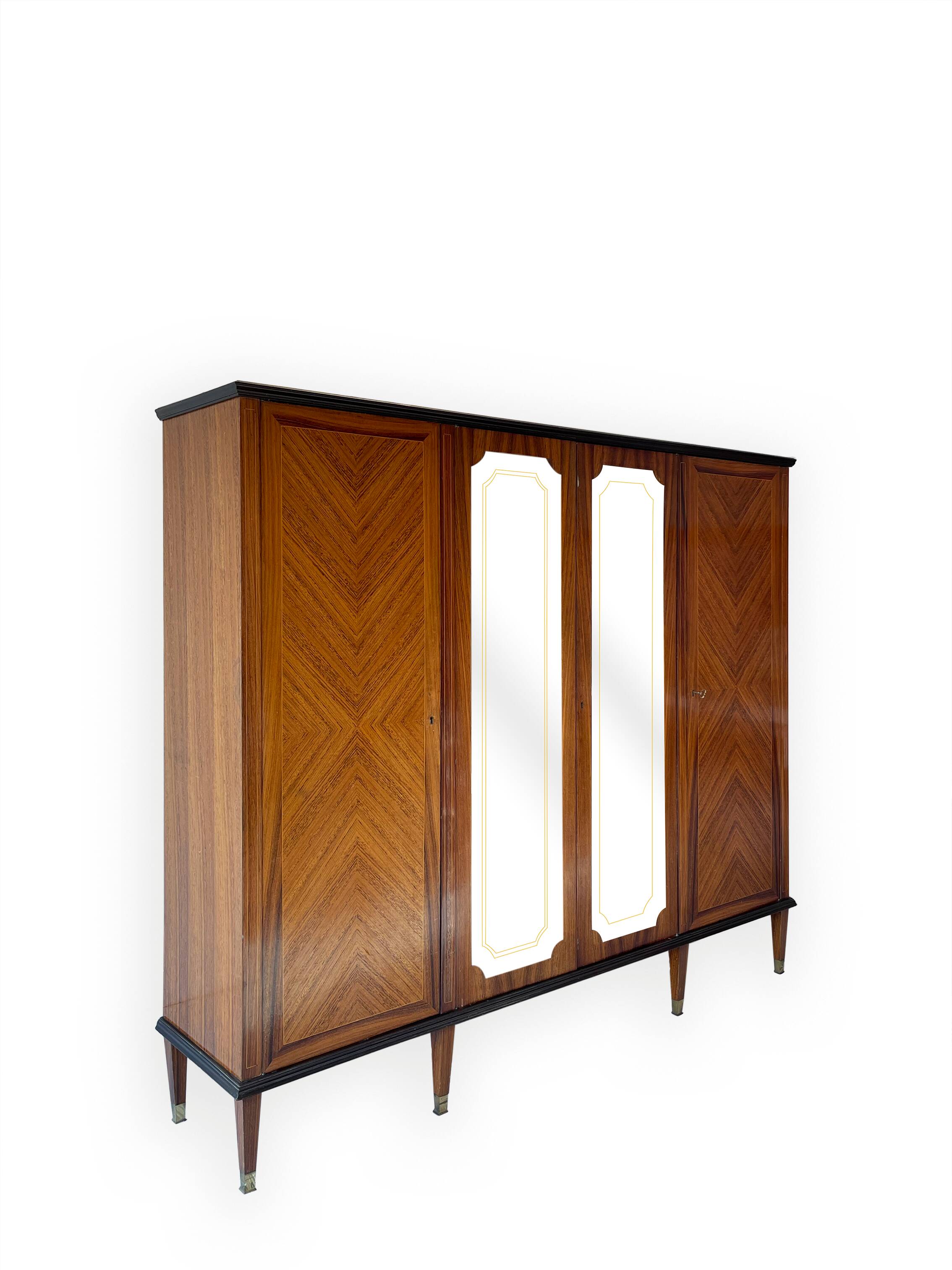 Armoire/bibliothèque en bois, années 1950/60