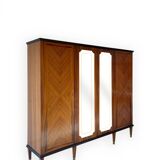 Armoire/bibliothèque en bois, années 1950/60