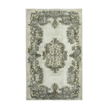 Tapis turc antique des années 1970 noué à la main 162 cm x 262 cm