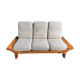 Sofa day bed vintage light wood