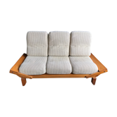 Canapé day bed bois clair vintage
