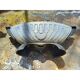2 art deco enamelled cast iron planters