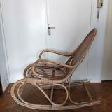 Rocking-chair rattan and canning