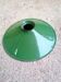 Old suspension-lampshade enamelled green indus