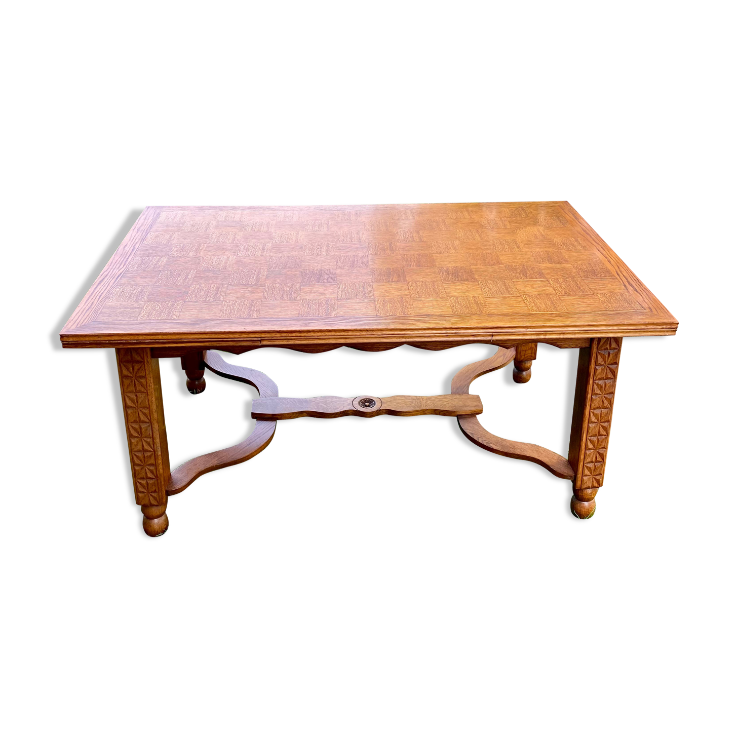 Solid wood dining table