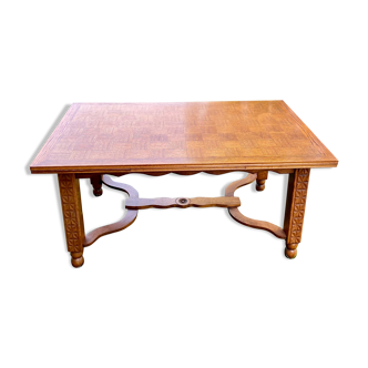 Solid wood dining table
