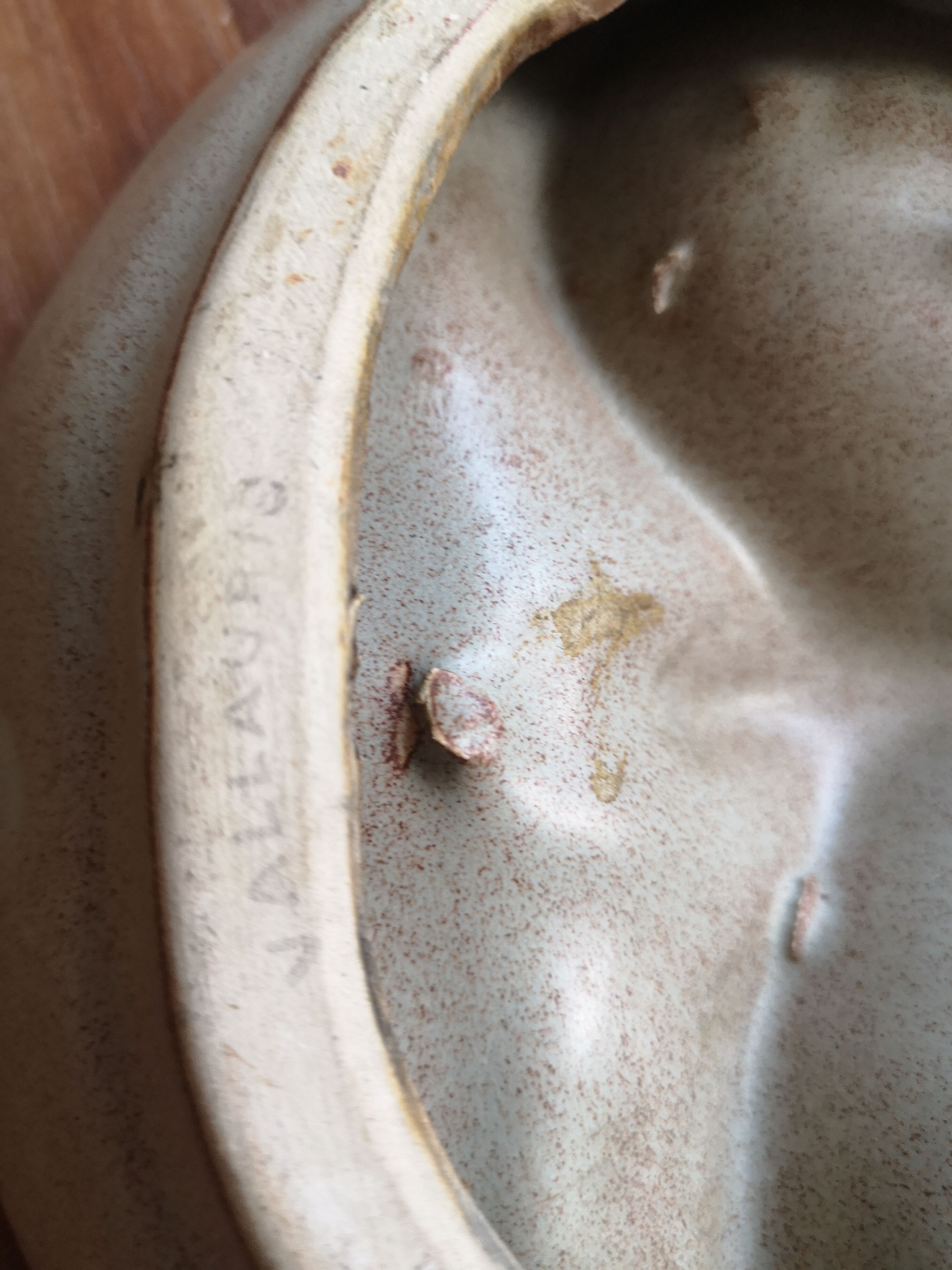 Plat chouette ceramique Vallauris