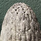 Pair of pine cones in reconstituted stone