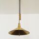 Mid Century Modern Fusijama brass pendant lamp by Th. Valentier