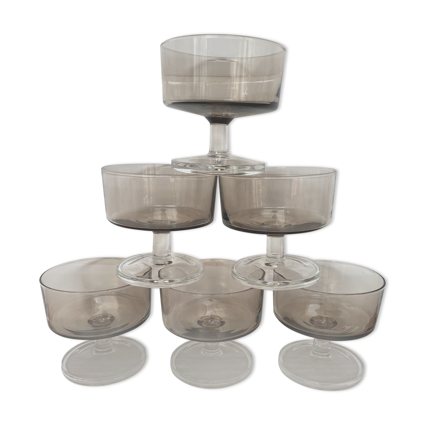 Set of 6 Luminarc champagne glasses