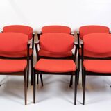Set Of 6 Dining Chairs Model 42 Made In Rosewood By Kai Kristiansen From 1960s