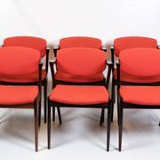 Set Of 6 Dining Chairs Model 42 Made In Rosewood By Kai Kristiansen From 1960s