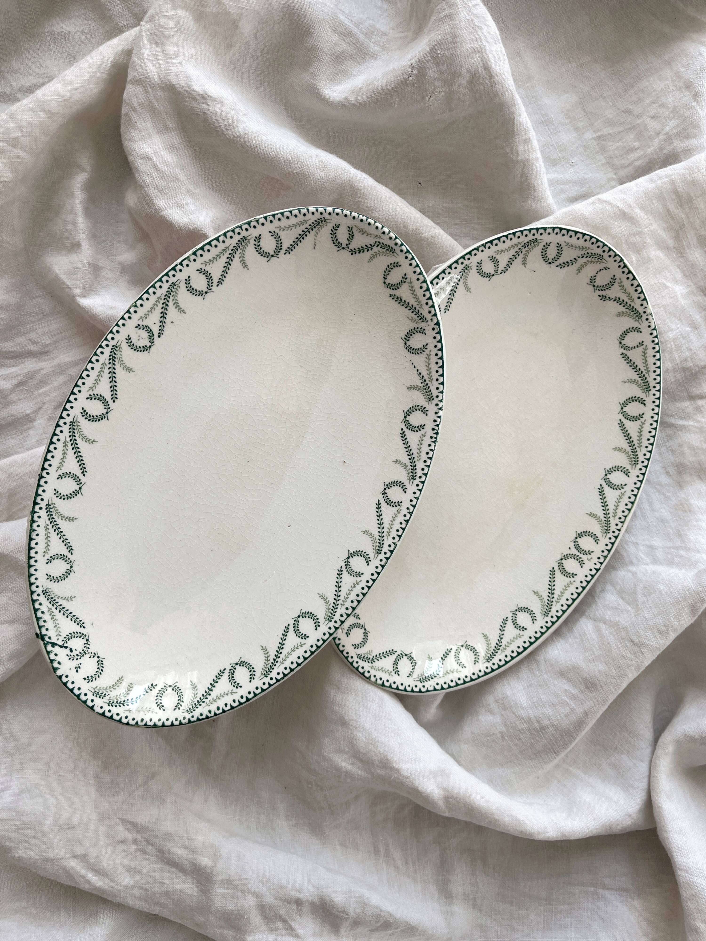 2 "Crown" ironstone bowls Boch Frères Keramis La Louvière