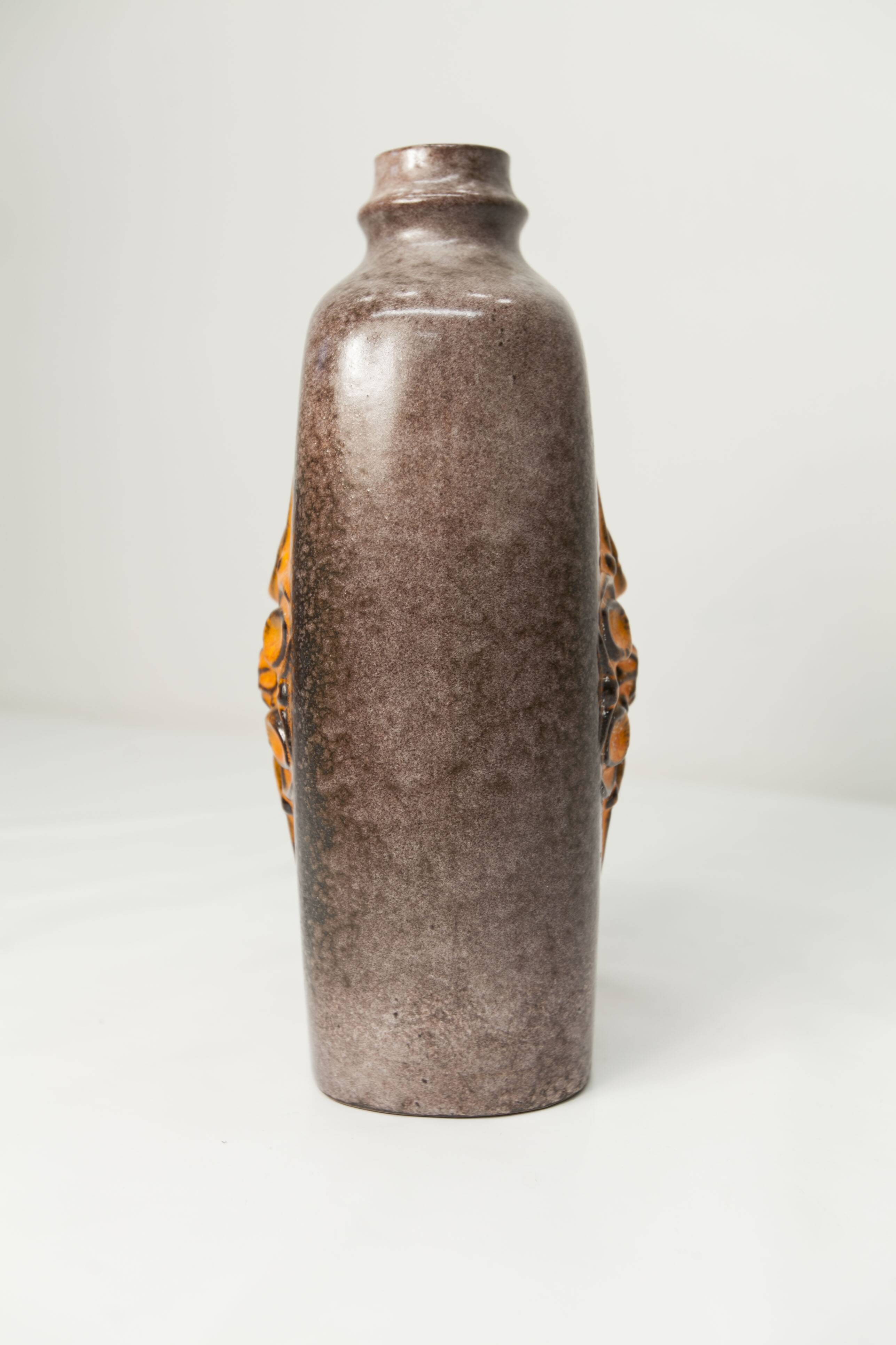 Ceramic vase Strehla Keramik, Germany 1960s, 30cm