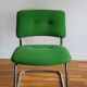 Vintage chair in wool and chromed metal
