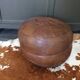 Pouf en cuir patchwork