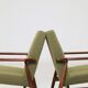 Pair de fauteuils scandinave mid century bouclette verte