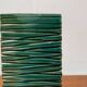 Minimalist block vase in Italian pottery from the mid-century by Bitossi, 1960s.