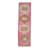 Tapis de couloir oriental vintage rose clair 3x10, 87x310 cm