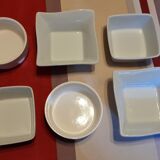 Set of various ceramic ramekins