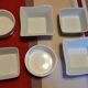 Set of various ceramic ramekins