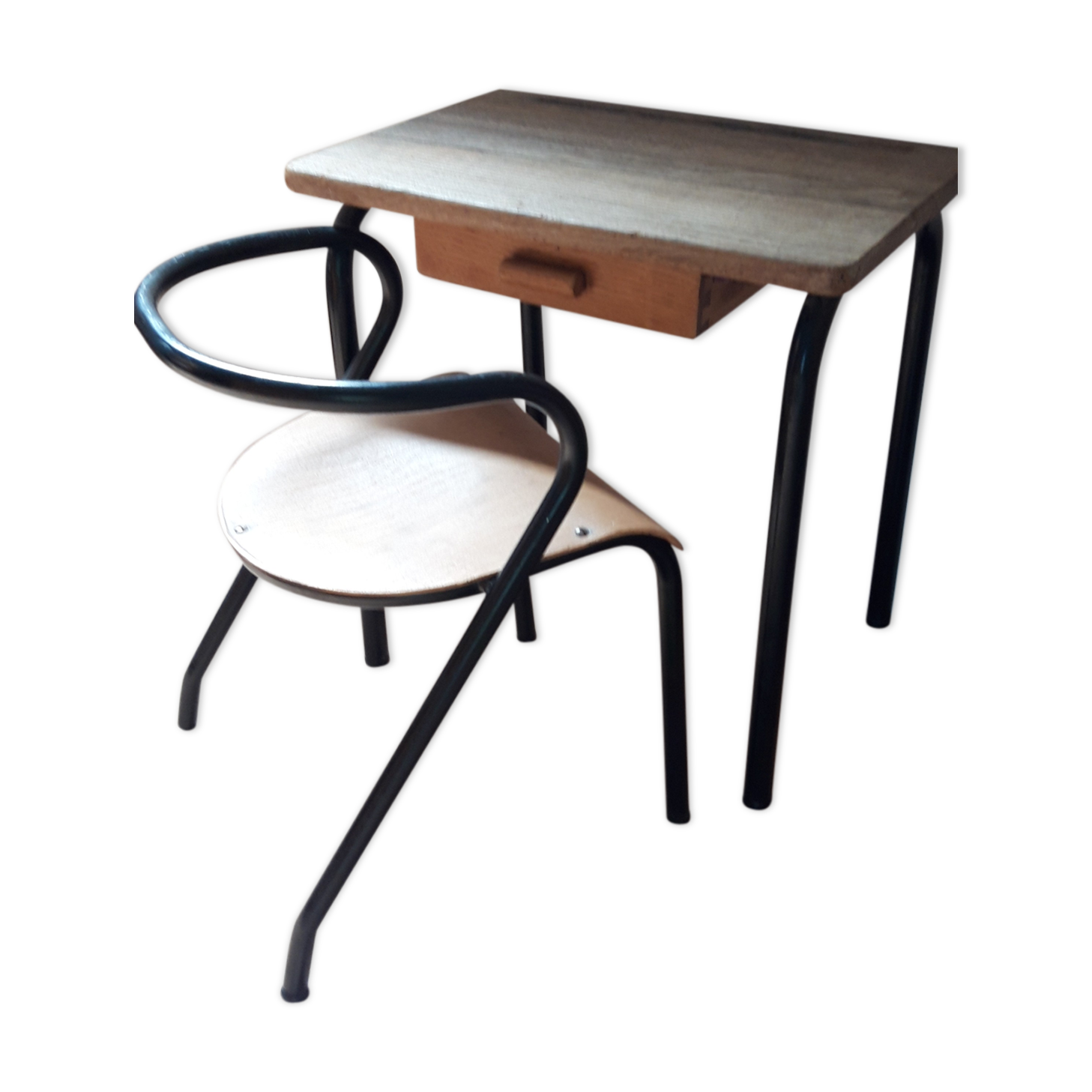 Desk and chair by Jacques Hitier