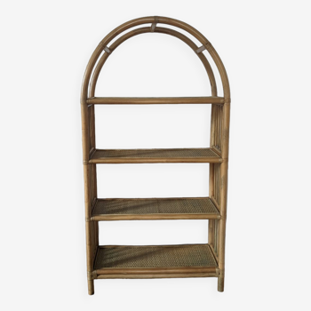 Rattan shelf bookcase