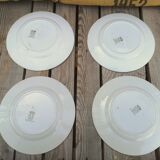 4 plates Terre de Fer Saint Amand Modern Style