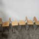 Lot of 6 bistro chairs from the 1980s