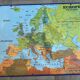 Vintage school map Europe