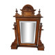 Neo classical baroque psyche mirror solid walnut
