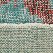 Teal Green Turkish Vintage Rug, Persian Style Living Room Carpet, 222x321Cm