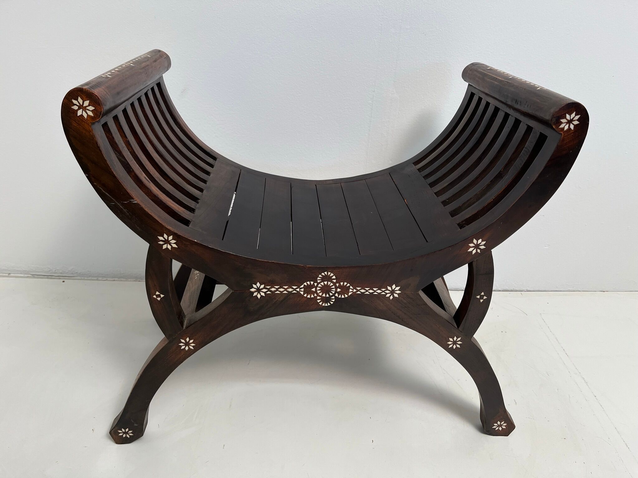 Vintage exotic curule seat