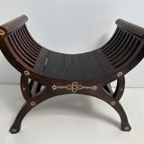 Vintage exotic curule seat