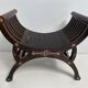 Vintage exotic curule seat