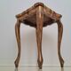 Table d'appoint en bois doré florentin italien du milieu du siècle avec peinture à la main F