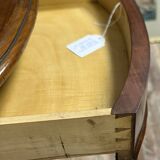 Fiddle-shaped mahogany pedestal table, Napoleon III period, circa 1850