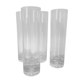 Product BHV Set of 4 Scandinavian crystal champagne flutes 1970