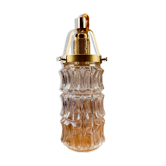 Walking lamp suspension tulip vintage pressed glass 70s