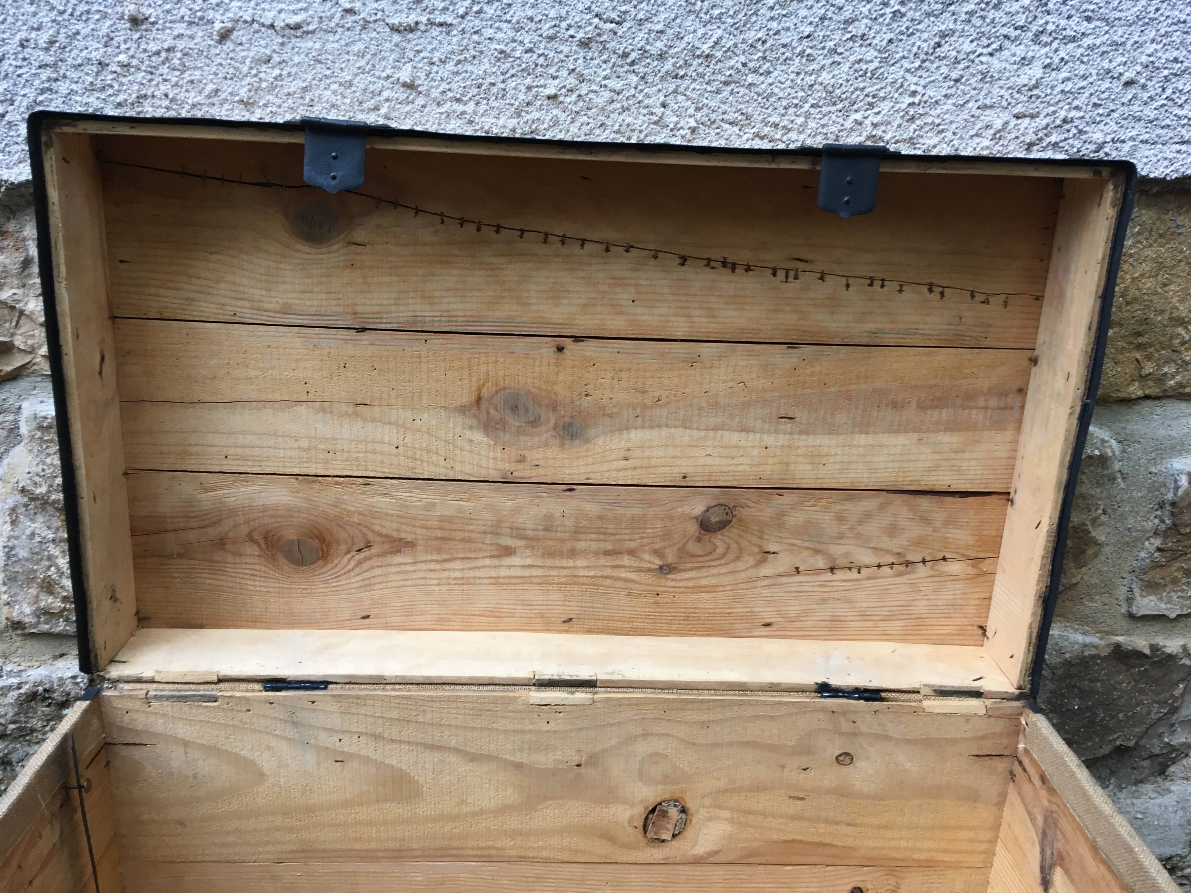 19th-century travel trunk