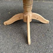 Table de repas ronde extensible en bois massif brut