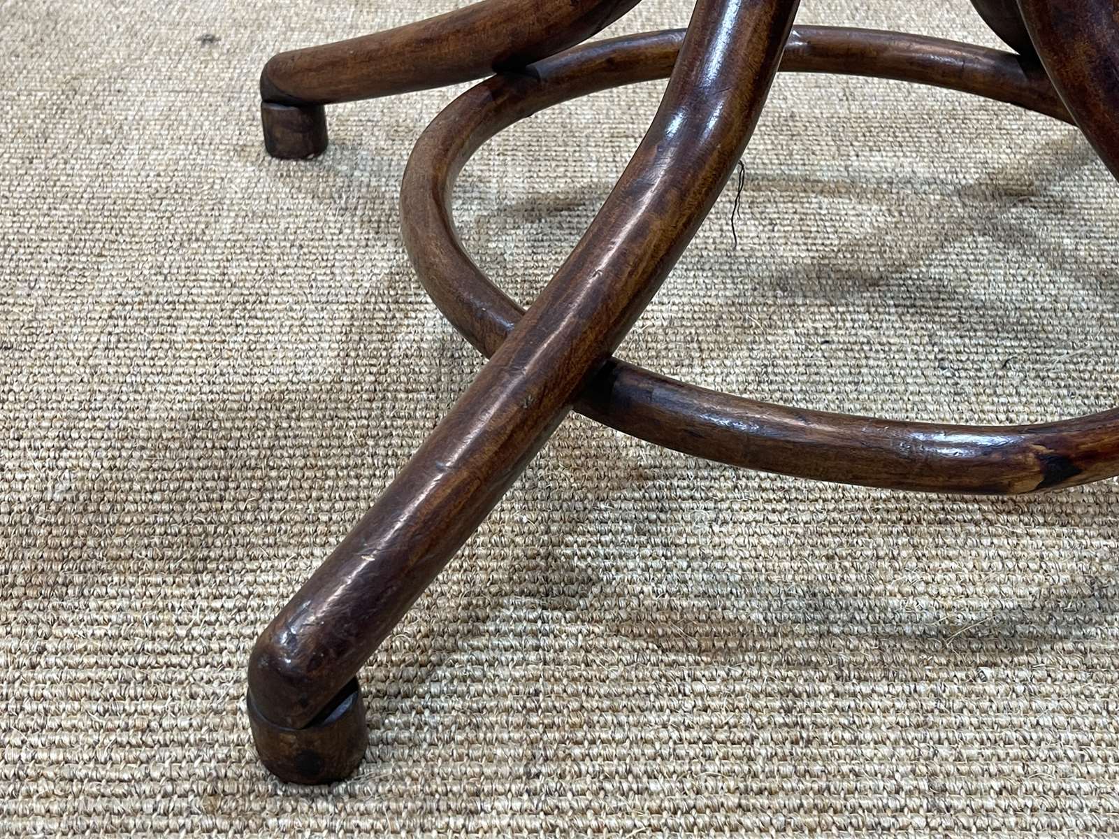 Coat rack early twentieth century in turned beech