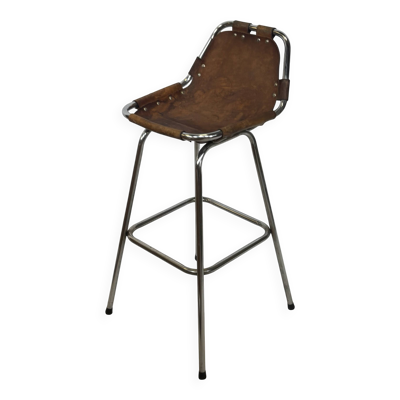 Tabouret de bar vintage Dal Vera sélectionné par Charlotte Perriand design 'Les Arcs'