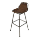 Tabouret de bar vintage Dal Vera sélectionné par Charlotte Perriand design 'Les Arcs'